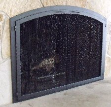 all black curtain mesh door screen