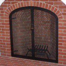 all black mesh door screen two