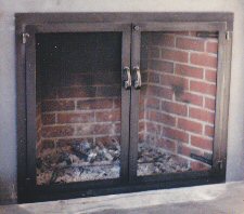 all natural iron mesh door screen with twin doors