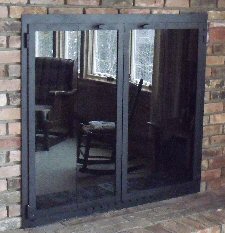 falmouth square all black full fold doors