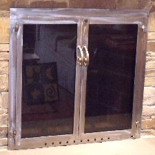 Falmouth square all natural iron with twin doors