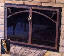 the mariners wife in black and oil rubbed bronze twin doors