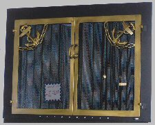 the mariner black and brass twin doors